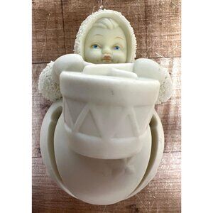 Snowbabies Bisque Ornament Drummer Boy Figurine In Original Box